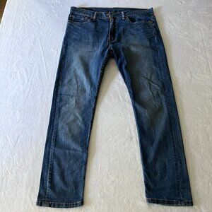 Levis 510 36x30 Jeans Mens Blue Skinny Fit Stretch Denim Mid Rise Medium Wash